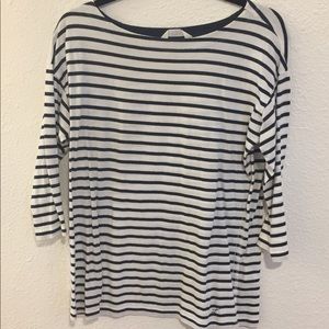 Striped 3/4 Sleeve top